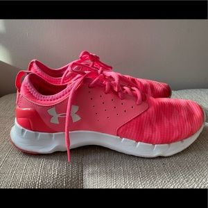 Hot pink Under Armour sneakers
